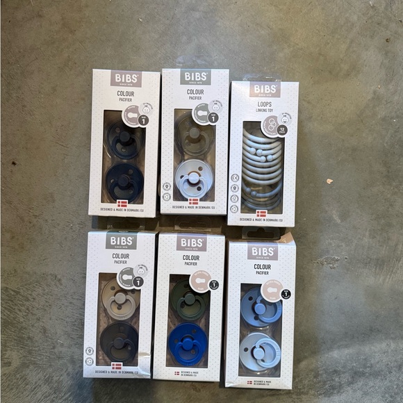 Color Pacifier Set - Blue, Gray, Brown - Picture 2 of 3